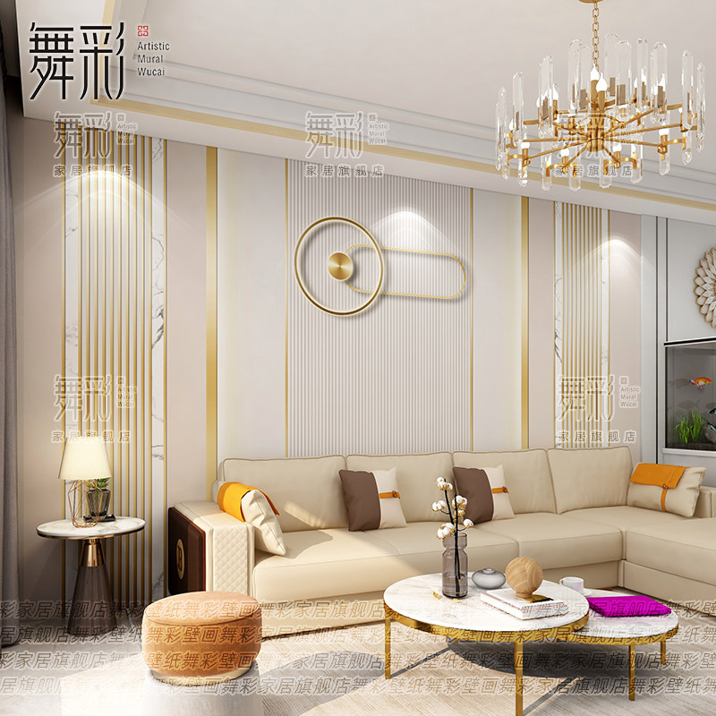 壁布现代轻奢3d格栅电视背景墙壁纸客厅沙发卧室墙布2022新款壁画,淘宝优惠券,粉丝福利购,淘宝优惠卷