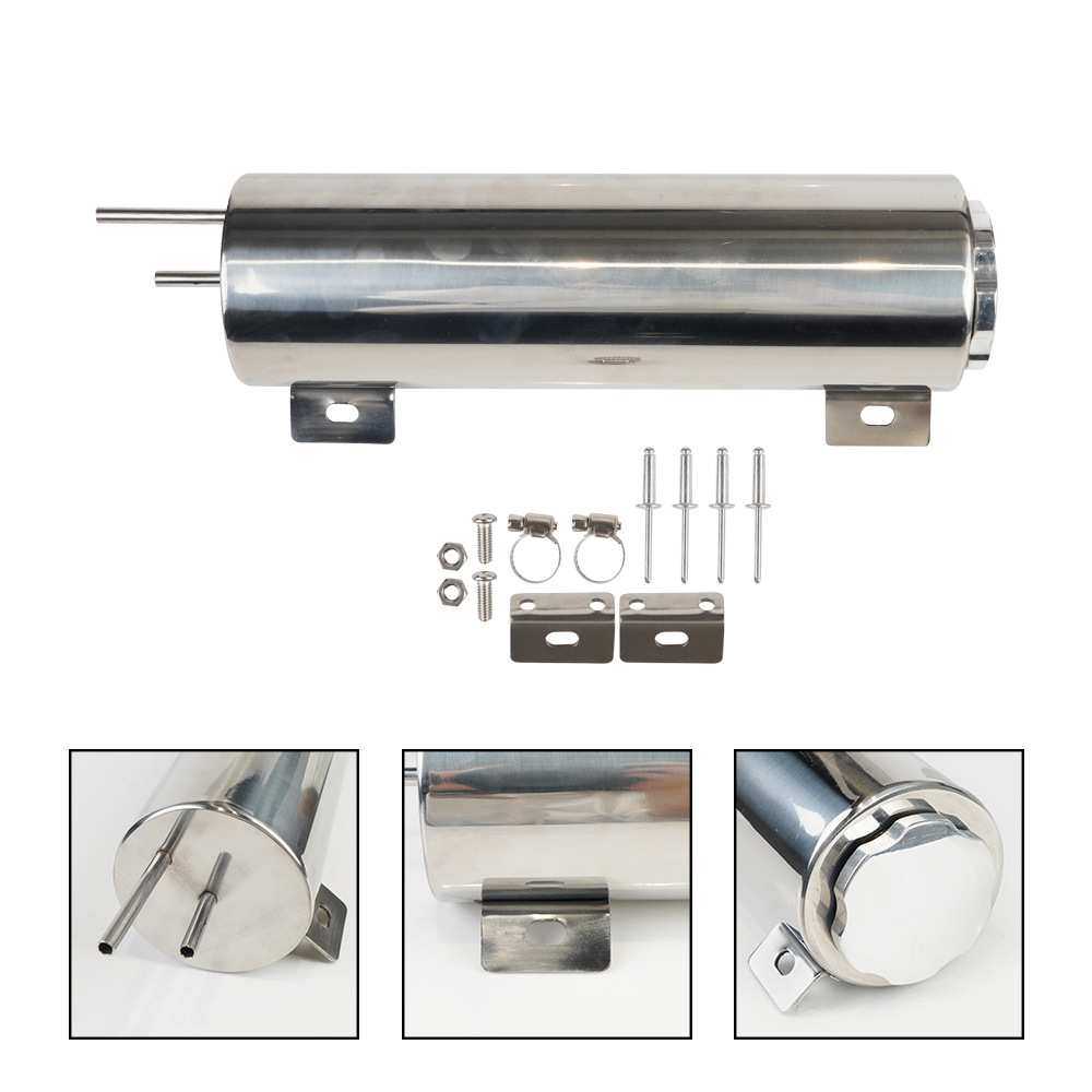含税改装抛光不锈钢溢流水箱散热器溢流罐冷却液箱 3"X10" 3"X9",淘宝优惠券,粉丝福利购,淘宝优惠卷
