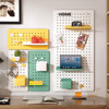 Wall hole plate storage rack without punching metal partition wall hanging board wall bookcase desktop storage display rack