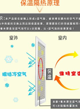 3米宽封窗保温膜窗户阳台飘窗保暖防寒隔热家用门帘密封防风挡风