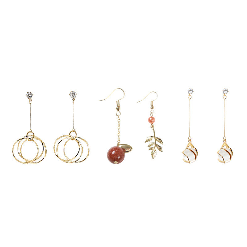 耳环2021年新款潮白色耳钉流苏长款韩国网红时尚个性气质耳坠耳饰,淘宝优惠券,粉丝福利购,淘宝优惠卷