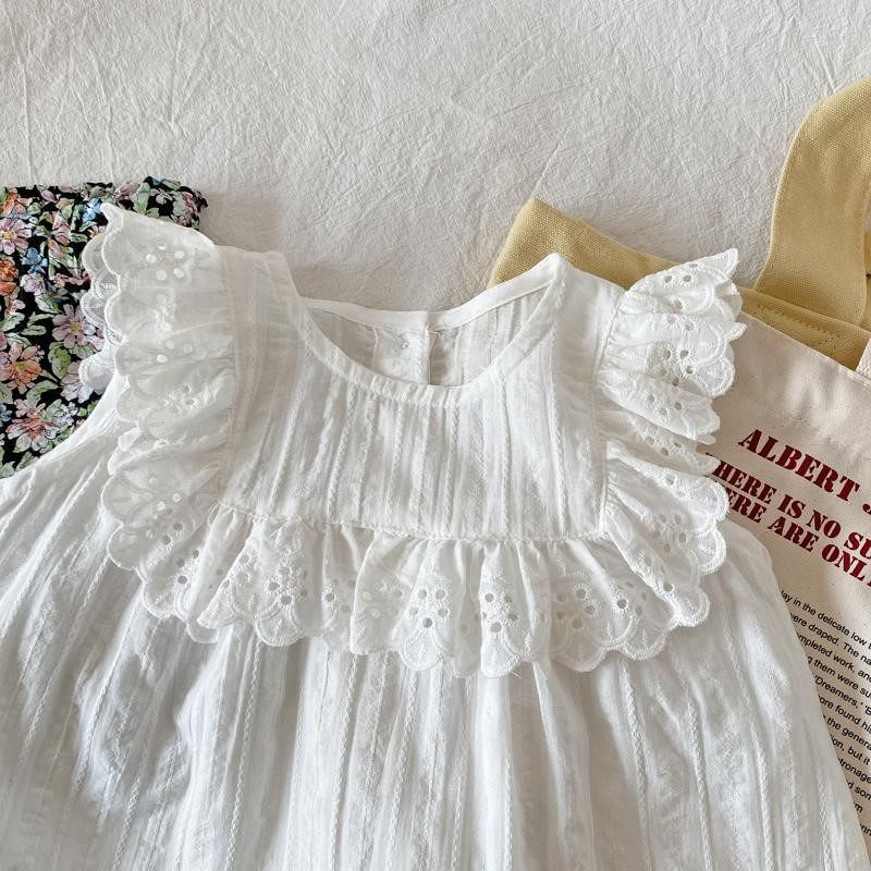 女童夏季新品无袖花边衬衣儿童飞袖荷叶边背心上衣女宝纯棉娃娃衫,淘宝优惠券,粉丝福利购,淘宝优惠卷