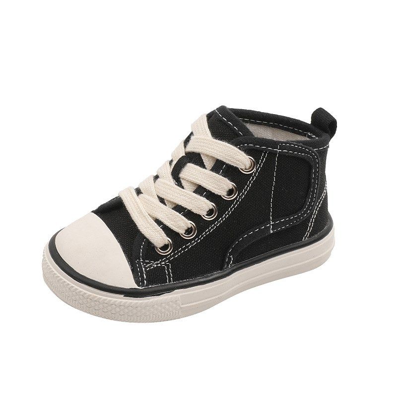 女宝宝帆布鞋男童秋款1-3岁儿童布鞋婴幼儿软底学步鞋板鞋高帮,淘宝优惠券,粉丝福利购,淘宝优惠卷