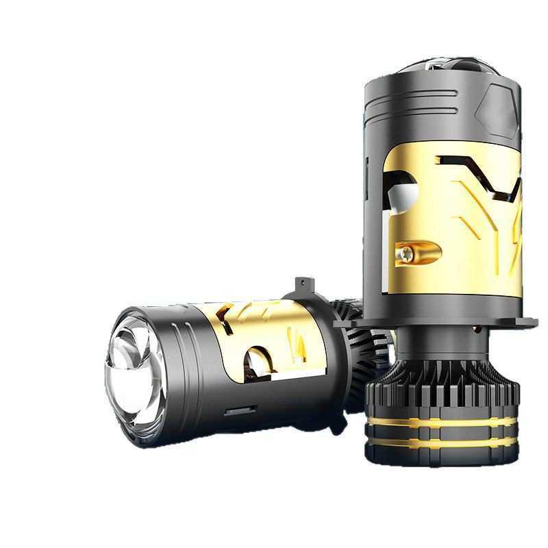 汽车led透镜大灯高亮度改装H4透镜强光超亮双光远近一体矩阵灯泡,淘宝优惠券,粉丝福利购,淘宝优惠卷