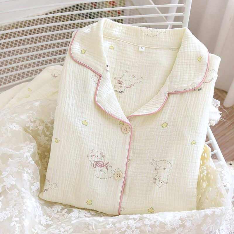 春夏季双层纯棉纱布胸垫月子服哺乳套装薄款孕妇睡衣产妇大码产后,淘宝优惠券,粉丝福利购,淘宝优惠卷