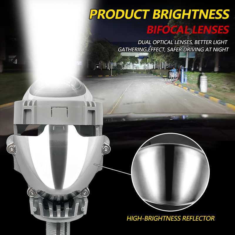 P10无损LED双光透镜 大灯前照灯改装超亮h4H79005led透镜高亮聚光,淘宝优惠券,粉丝福利购,淘宝优惠卷