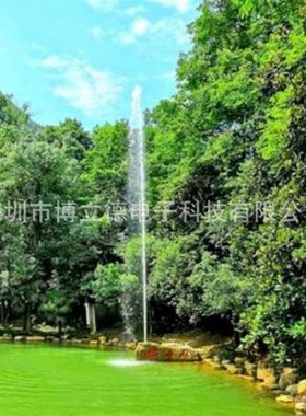 呐喊喷泉喇叭号角单车网红景点扫码无人看管踩水车声自控喊泉设备