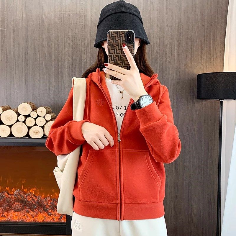 户外运动休闲连帽卫衣女外套秋冬保暖透气开衫时尚百搭加厚抓绒衣,淘宝优惠券,粉丝福利购,淘宝优惠卷