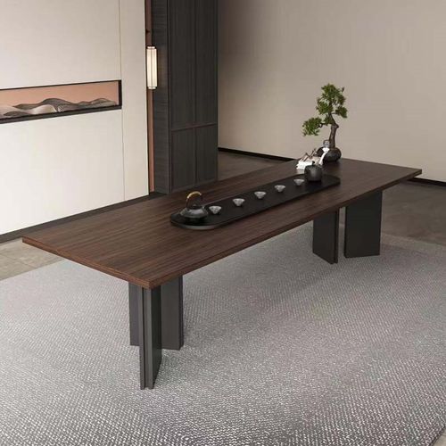 新中式实木茶桌椅组合现代茶空间简约功夫茶台禅意客厅茶室泡茶桌 - 图1