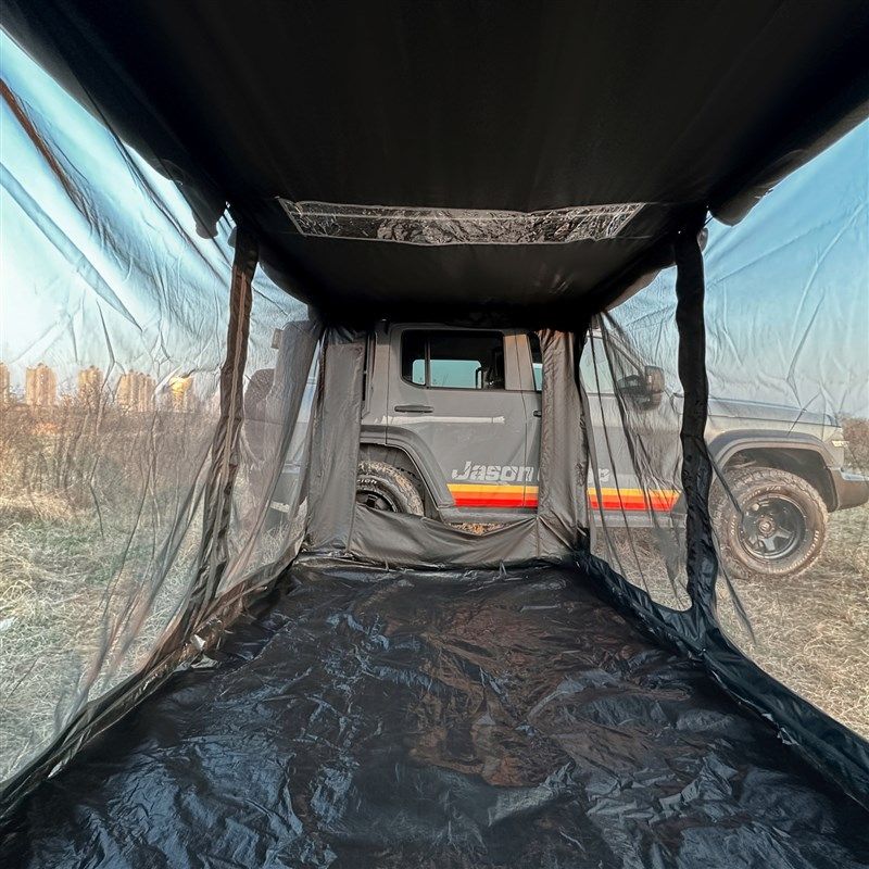 简森户外黑胶黑化车边帐篷侧帐遮阳棚豪华阳光房露营布房拓展保温,淘宝优惠券,粉丝福利购,淘宝优惠卷
