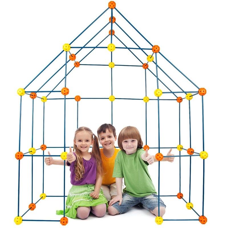 房子形积木幼儿园玩具大型堡垒建筑套件拼插建筑游戏插珠帐篷隧道,淘宝优惠券,粉丝福利购,淘宝优惠卷