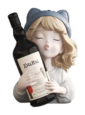 酒托装饰品现代创意女孩红酒架摆件轻奢实用玄关客厅餐边柜酒柜