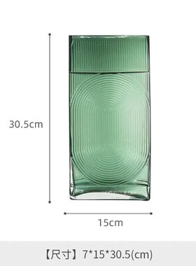 北欧简约玻璃花瓶创意U型几何客厅插花摆件欧式现代简约装饰摆设