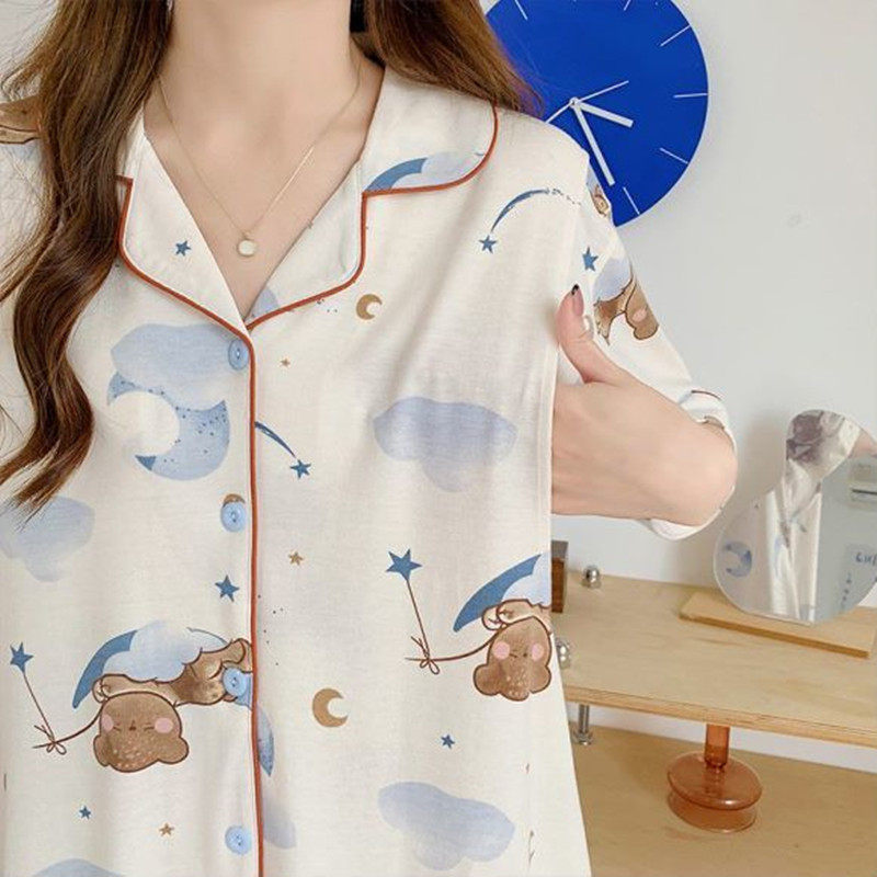 月子服春夏季薄款纯棉产后短袖中长款喂奶哺乳睡裙孕妇睡衣连衣裙,淘宝优惠券,粉丝福利购,淘宝优惠卷