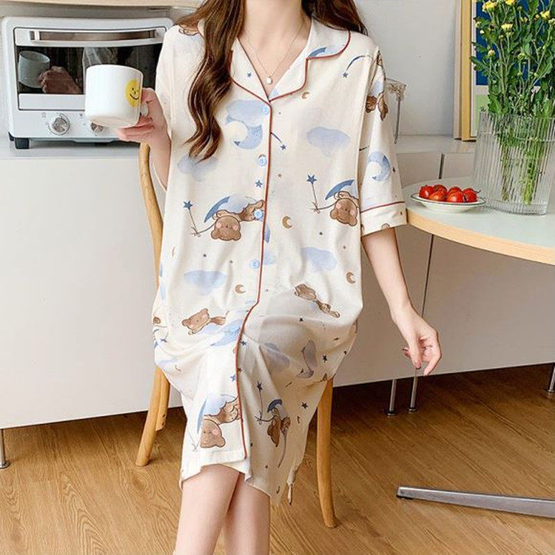 月子服春夏季薄款纯棉产后短袖中长款喂奶哺乳睡裙孕妇睡衣连衣裙,淘宝优惠券,粉丝福利购,淘宝优惠卷