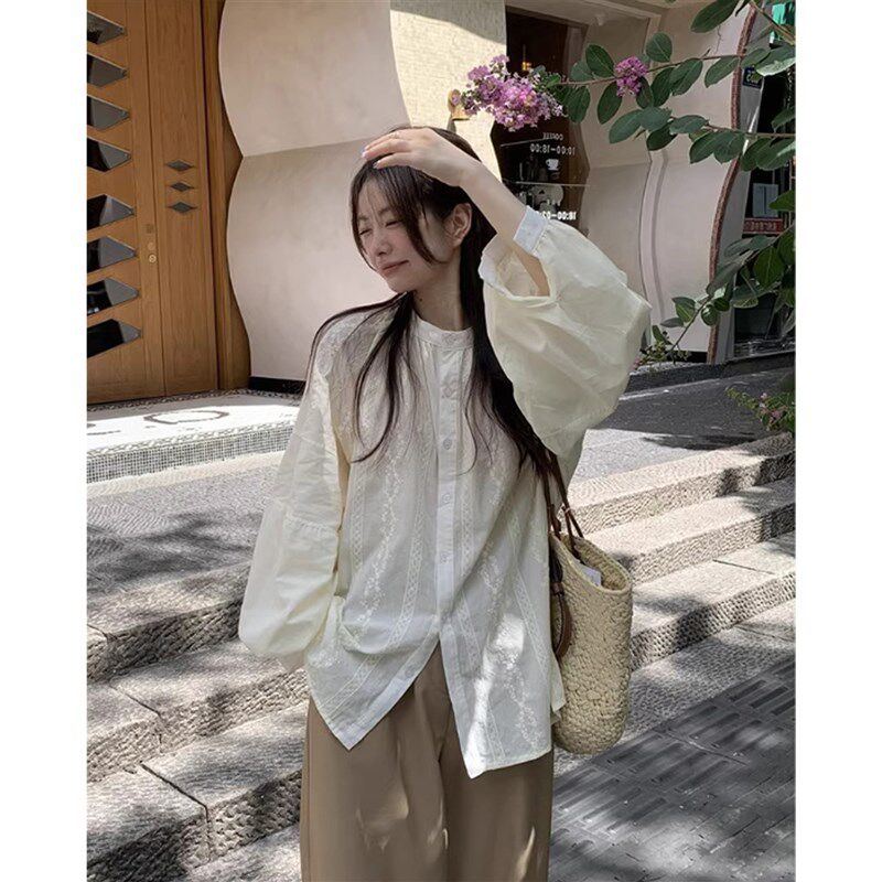 孕妇秋装套装法式复古蕾丝刺绣长袖衬衫上衣托腹阔腿裤春秋两件套,淘宝优惠券,粉丝福利购,淘宝优惠卷