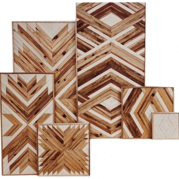 侘寂风原木手工木版画实木几何立体装饰画沙发电视背景墙面画,淘宝优惠券,粉丝福利购,淘宝优惠卷