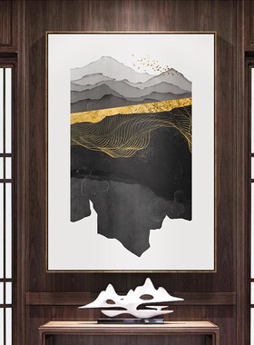 酒店挂画楼梯装饰画挂画简约现代过道壁画抽象油画复式楼墙壁装饰