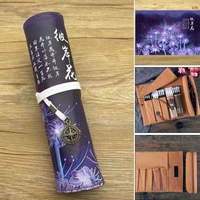 古风笔帘卷笔袋国潮大容量铅笔盒初中小学生文具盒男女中国风简约,淘宝优惠券,粉丝福利购,淘宝优惠卷