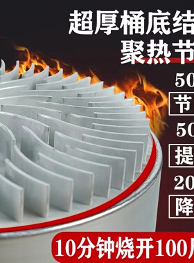 燃气节能高锅加厚大容量铝锅卤桶牛肉汤锅翅片铝桶商用熬粥高汤桶
