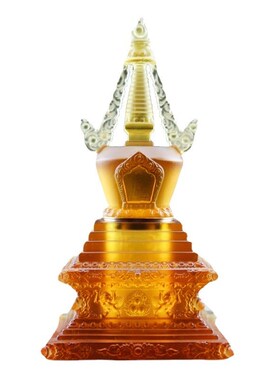 琉璃舍利塔佛具装藏宝箧密宗佛塔印摆件供具陀罗尼塔阿育王塔