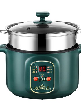 电蒸锅家用多功能小型蒸煮煎炒一体锅预约早餐粥锅蒸包子插电蒸笼