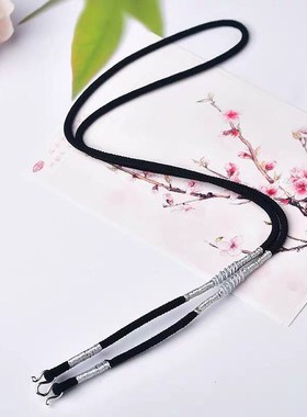 佛牌绳挂链八股手工吊链项链挂绳玉佩挂件绳子男女编织毛衣链玉绳