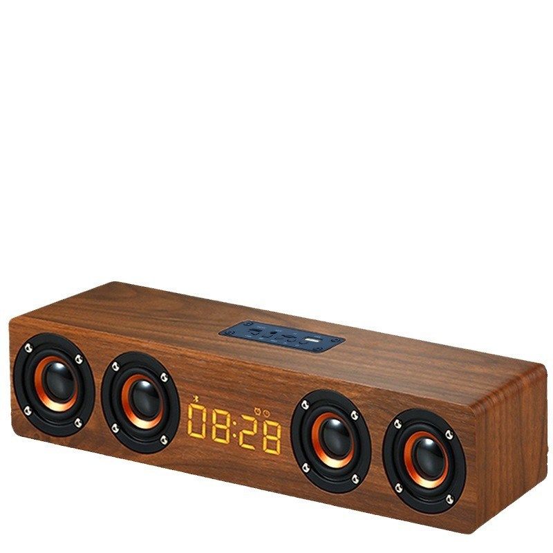 W8C时钟无线木质蓝牙音箱 多功插卡电脑电视音响礼品,淘宝优惠券,粉丝福利购,淘宝优惠卷