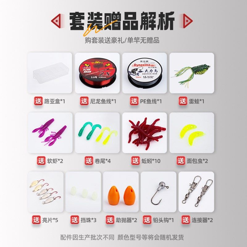 碳素打黑专用远投XXH路亚竿套装重雷轻雷强直枪柄抛竿马口钓鱼竿,淘宝优惠券,粉丝福利购,淘宝优惠卷