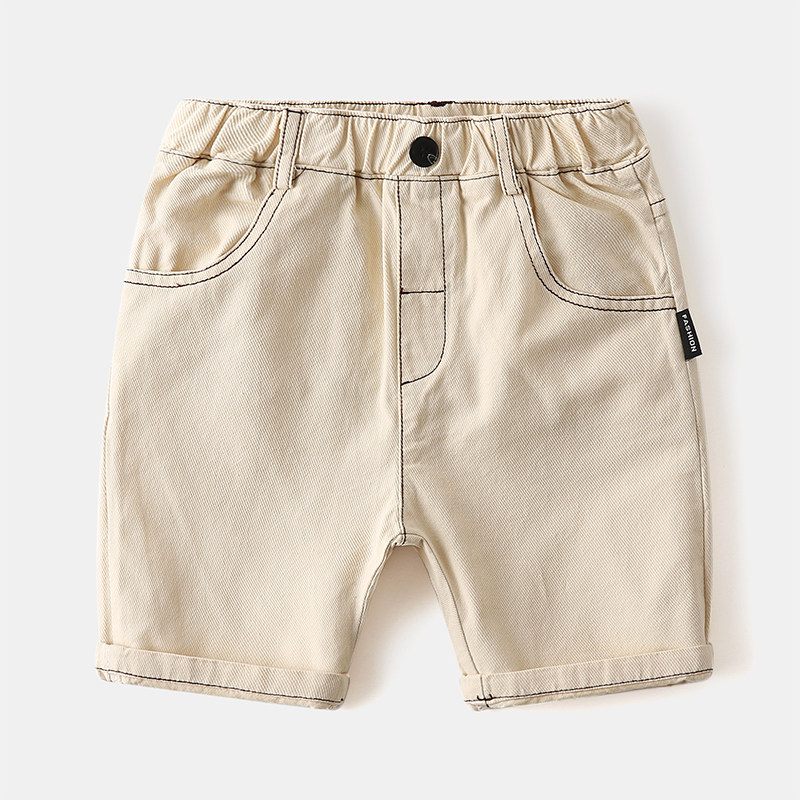 儿童夏季短裤韩版童装男童五分裤宝宝休闲中裤中童纯色裤子沙滩裤,淘宝优惠券,粉丝福利购,淘宝优惠卷