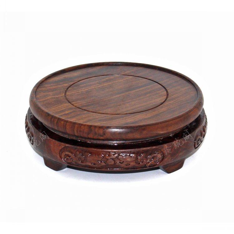 实木圆形底座g摆件木质托架工艺品奇石头花瓶盆景茶壶香炉鸡翅木,淘宝优惠券,粉丝福利购,淘宝优惠卷