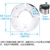 Air conditioning base stainless steel vertical cabinet air conditioning rack cylindrical bracket heightening drainage oval pad elevated rack
