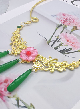 药屋的呢喃项首饰 可爱猫猫项链 耳环 耳夹 项圈项链