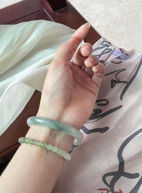 玻璃/琉璃同款水墨丹青女手镯