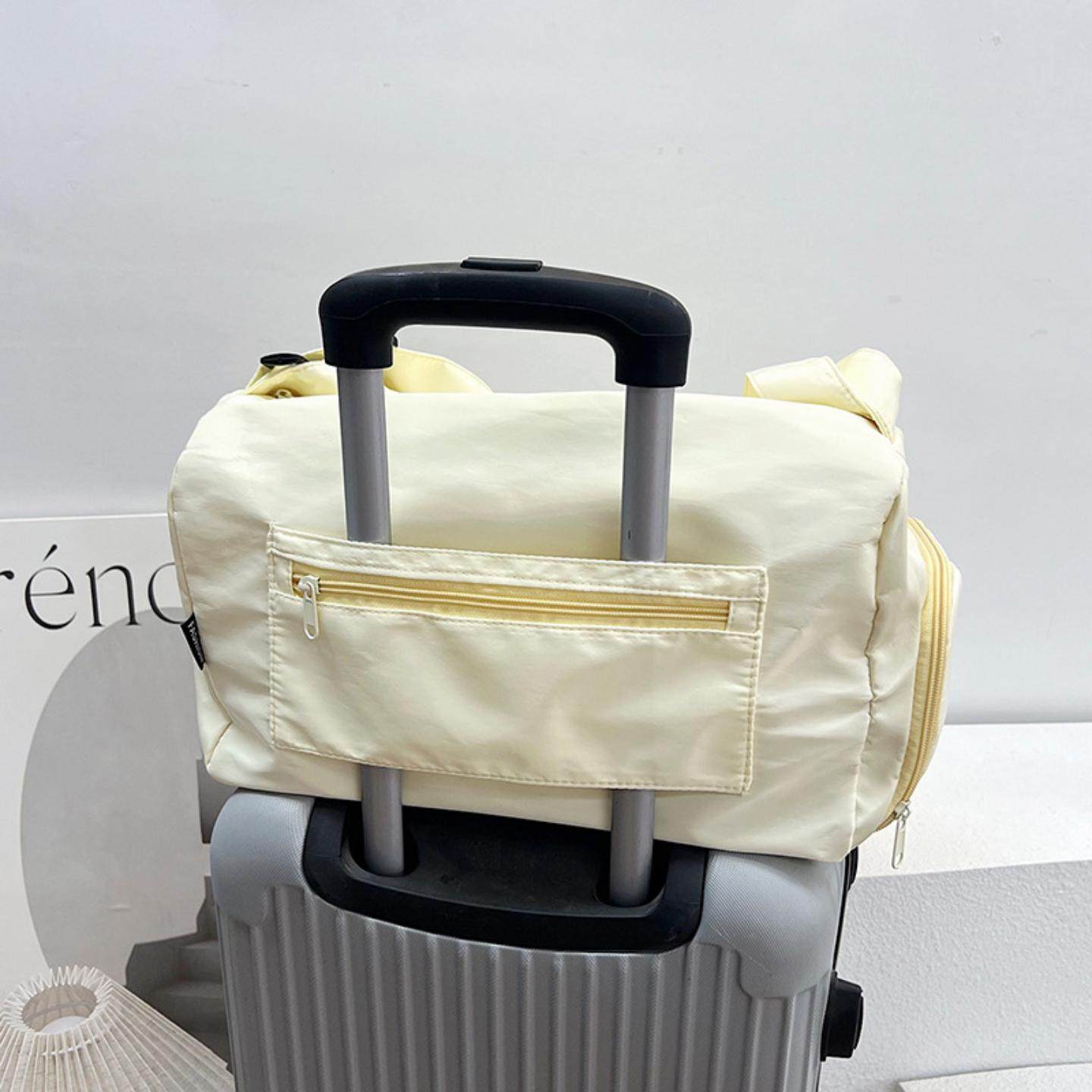 运动瑜伽健身包女收纳斜挎背包男大容量纯色短途轻便旅行包,淘宝优惠券,粉丝福利购,淘宝优惠卷