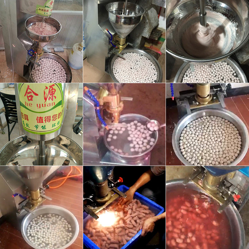 商用自动肉丸成型机肉丸打浆机牛肉猪肉鱼肉丸豆腐丸成形机鳖蛇料,淘宝优惠券,粉丝福利购,淘宝优惠卷