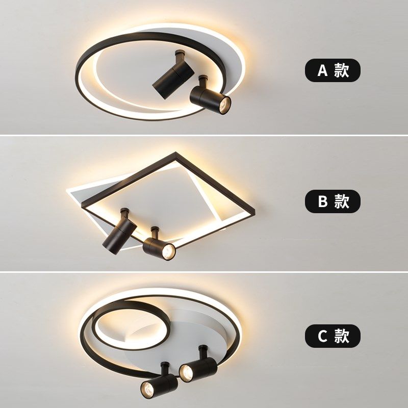 卧室灯带射灯简约现代大气主卧房间2025新款吸顶灯中山led灯具,淘宝优惠券,粉丝福利购,淘宝优惠卷