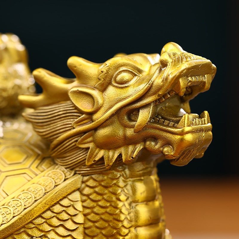财福归来铜龙龟摆件招财客厅玄关办公室龙头龟装饰品公司乔迁礼物,淘宝优惠券,粉丝福利购,淘宝优惠卷