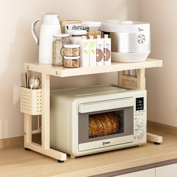 可伸缩微波炉置物架厨房烤箱架台面多功能家用电饭煲收纳专用支架,淘宝优惠券,粉丝福利购,淘宝优惠卷