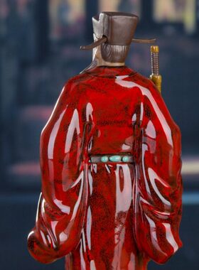 装饰品家居饰品书房吔 电视柜博古架中式包拯青天包公包美陶瓷
