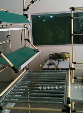 东莞工厂上门可定双边带灯流水线操作台组装精益管工作台流水线