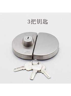 有框门锁木门锁铝合金双门双开玻璃门锁不锈钢防盗锁商铺中央门锁