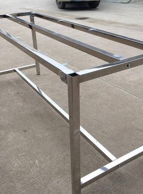 实验桌单层不锈钢工作台食堂桌实验室仪器桌流水线操作台包装台