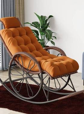 藤摇椅庭院客厅阳台午休懒人椅成人躺椅家用室外休闲老人逍遥椅