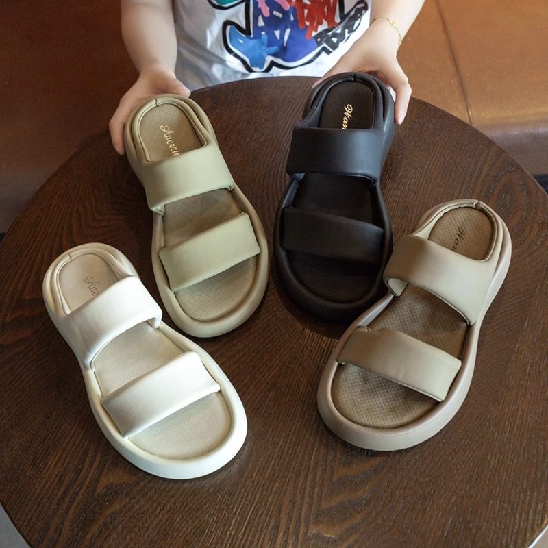 厚底拖鞋女外穿夏季2024新款高级感时尚百搭一字拖女沙滩休闲凉拖,淘宝优惠券,粉丝福利购,淘宝优惠卷