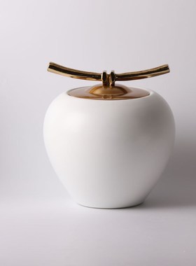 现代新中式装饰陶瓷摆件家居客厅电视柜玄关样板房软装摆设储物罐