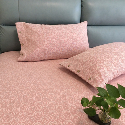 A类好货!特厚提花老粗布凉席三件套加厚加密100全棉纯棉精品床单 - 图3