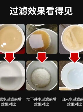 可手洗全屋中央净水器家用直饮过滤器井水地下水自来水超滤净水机