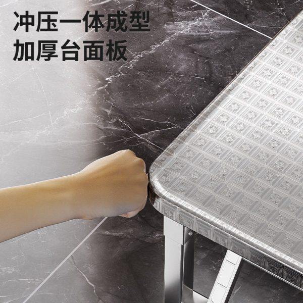 304加厚不锈钢折叠桌方桌家用户外餐桌食堂夜市桌学习写字便捷桌,淘宝优惠券,粉丝福利购,淘宝优惠卷
