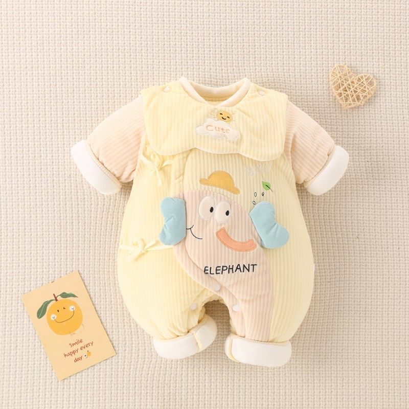 新生儿连体衣加厚保暖棉袄婴儿夹棉外出服棉服秋冬季初生宝宝抱衣,淘宝优惠券,粉丝福利购,淘宝优惠卷